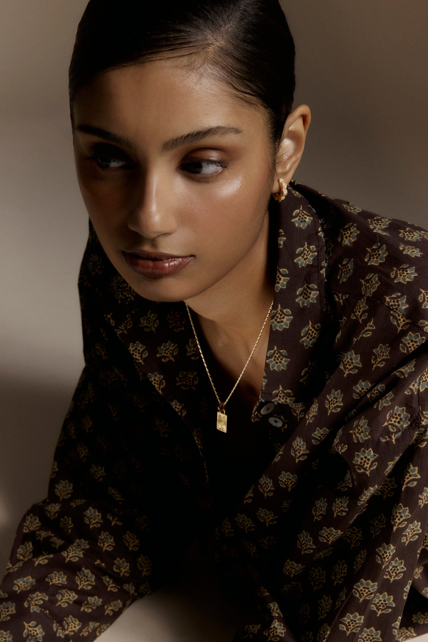 Diamond Jharokha Hoops