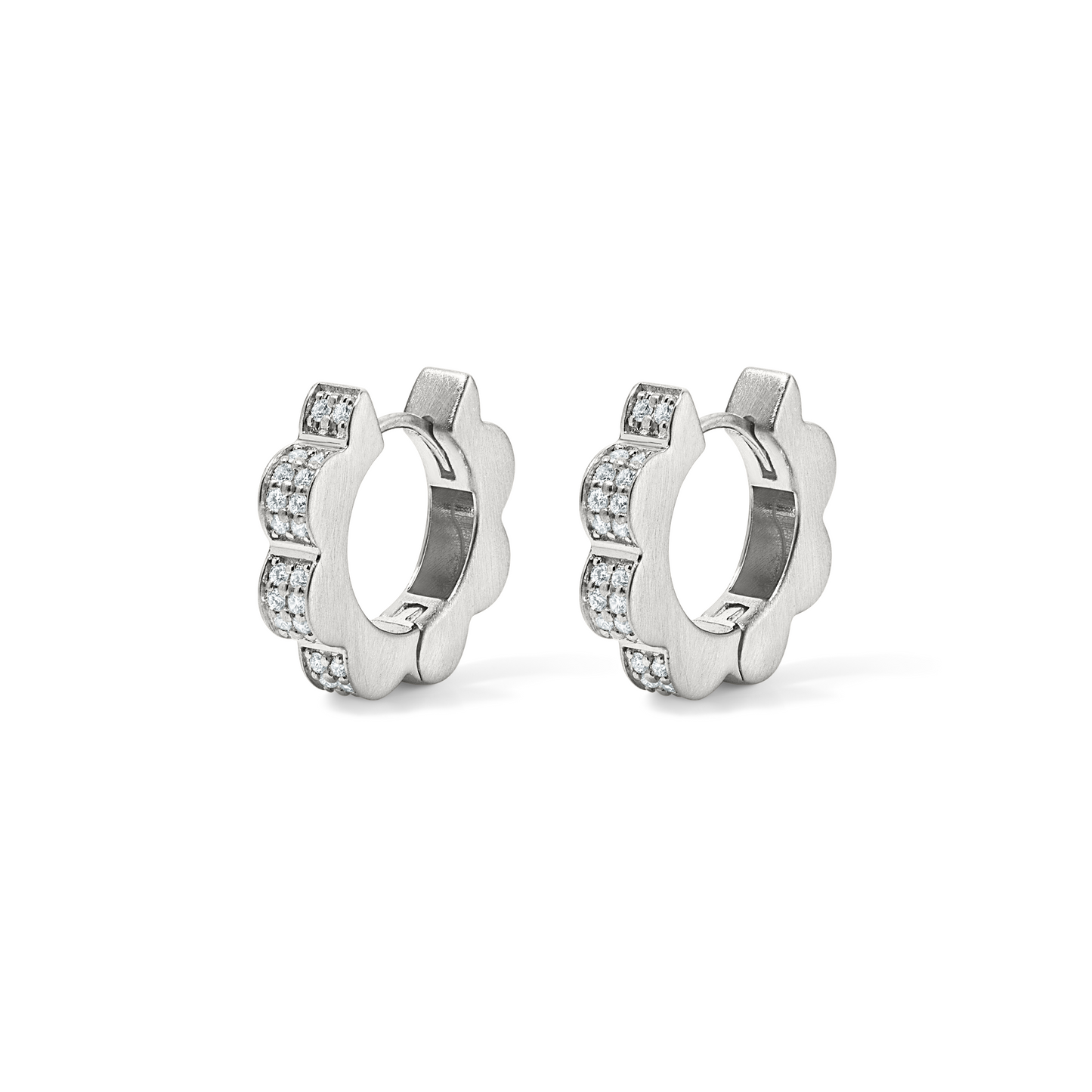 Diamond Jharokha Hoops