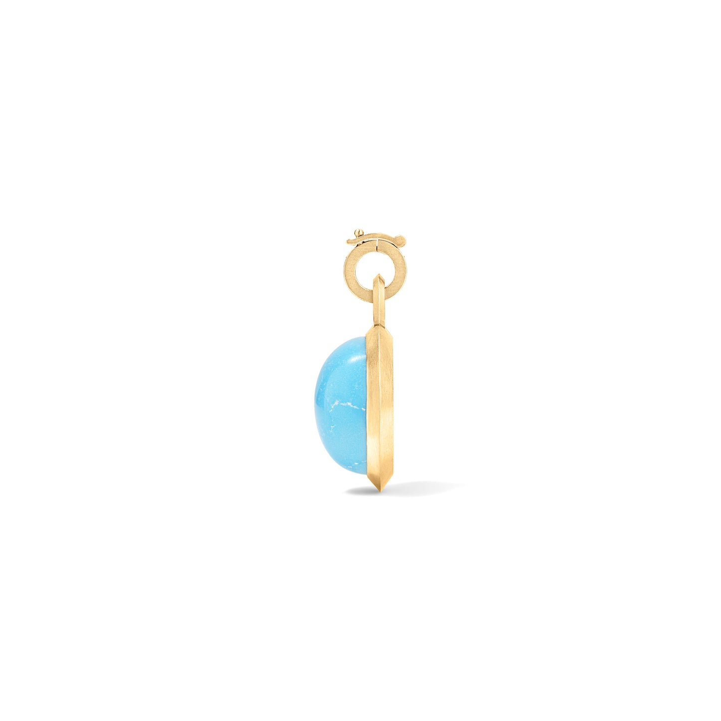 Persian Turquoise Cabochon Club Pendant