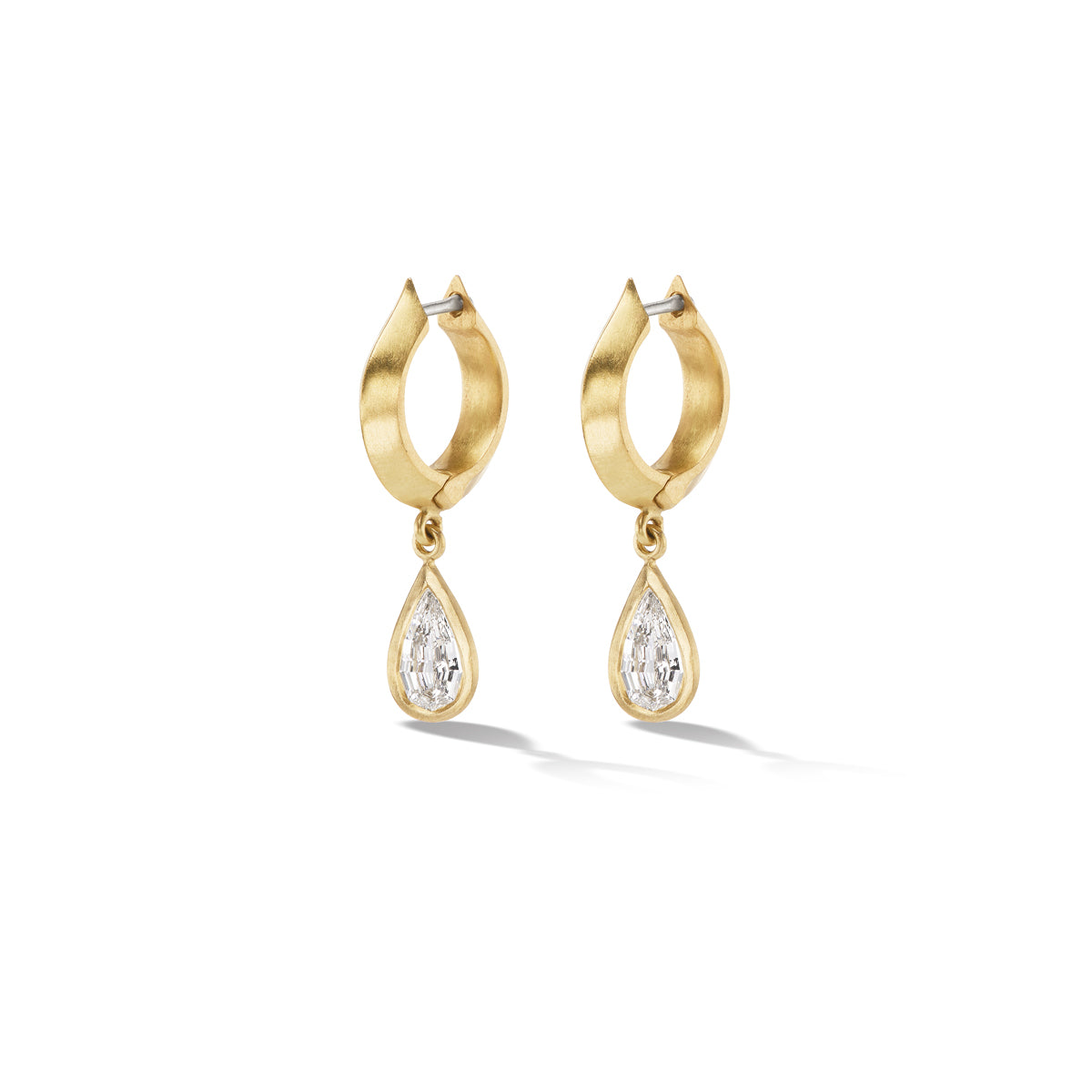 Knife Edge Drop Earrings