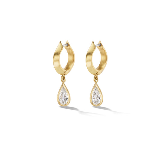 Knife Edge Drop Earrings