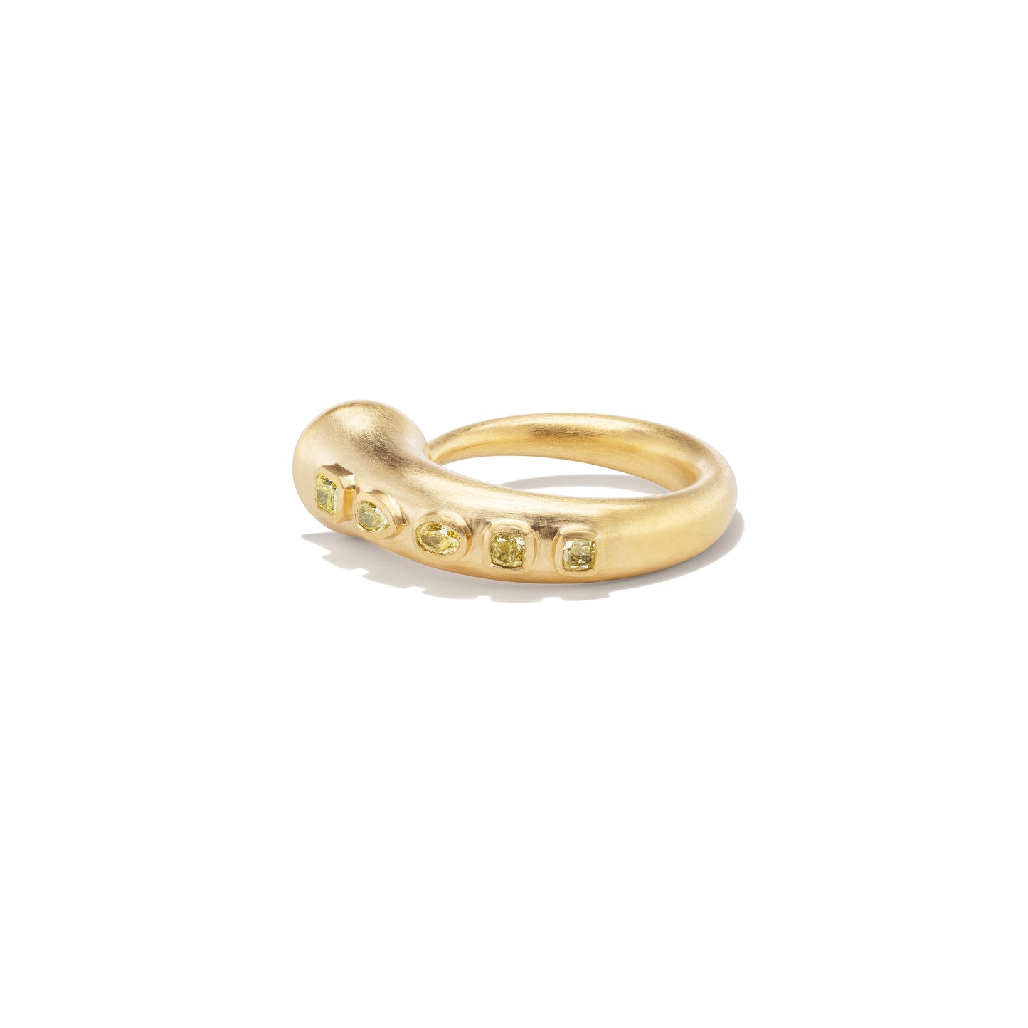 Yellow Diamond Horn Ring