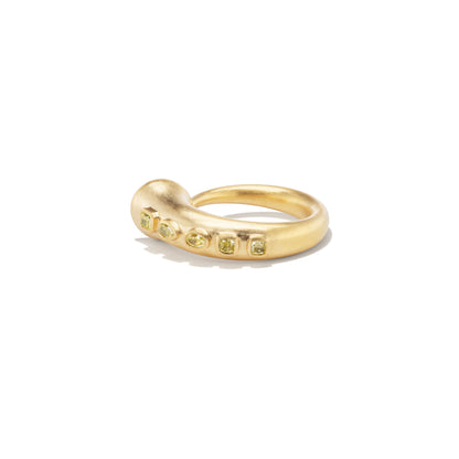 Yellow Diamond Horn Ring