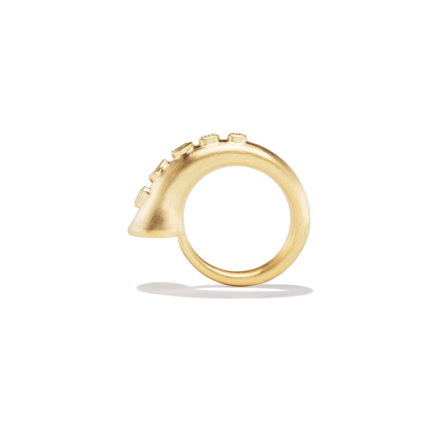Yellow Diamond Horn Ring