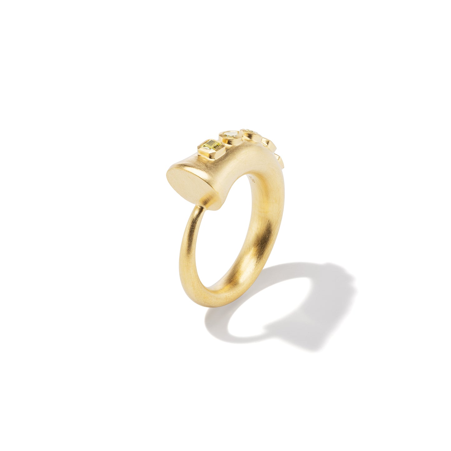 Yellow Diamond Horn Ring