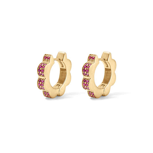 Ruby Jharokha Hoops