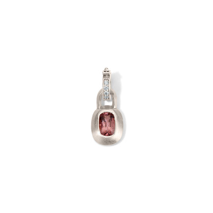 Peach Spinel Club Pendant