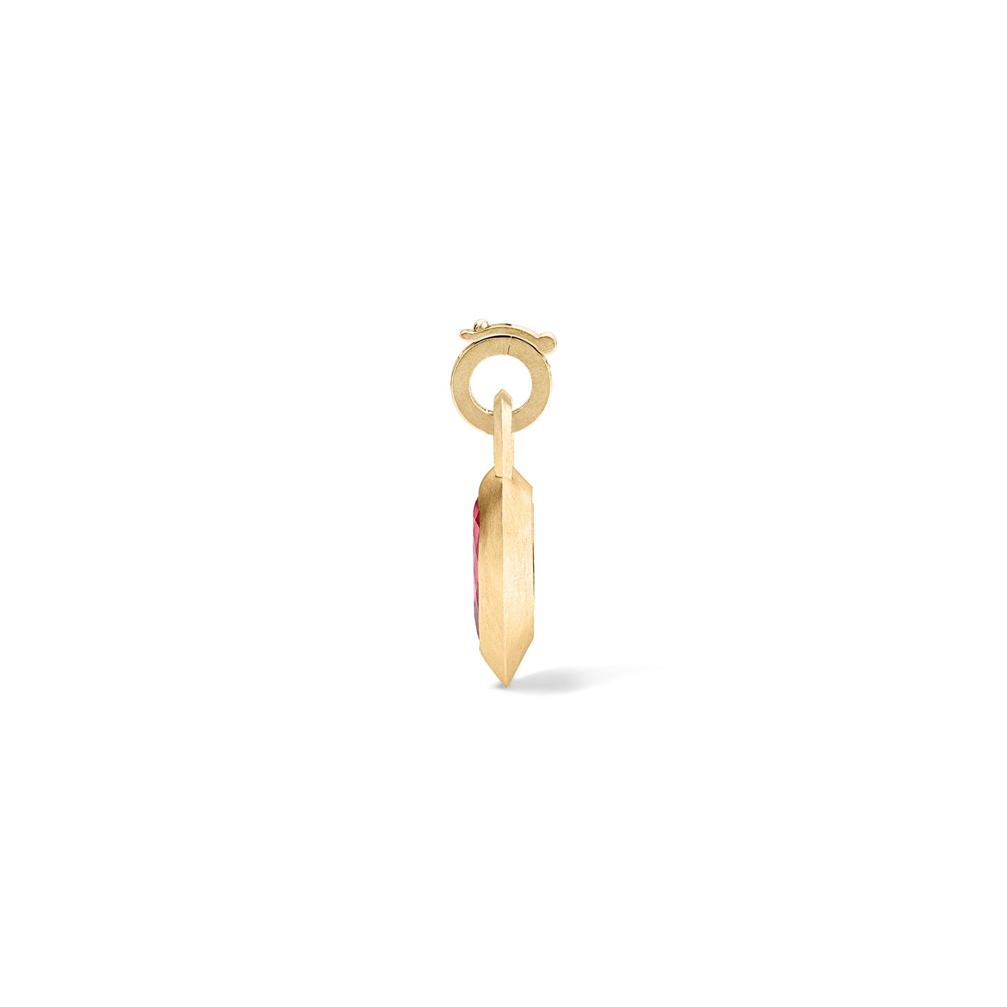 Rubellite Spear Club Pendant