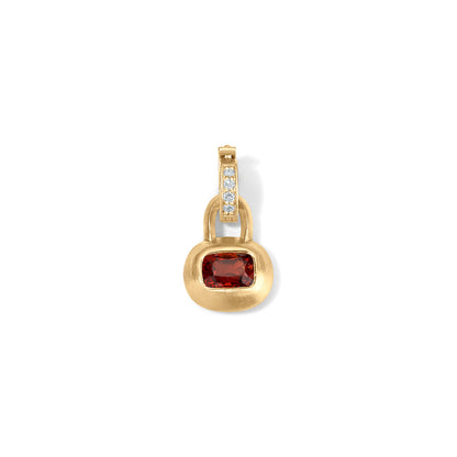 Red Spinel Club Pendant