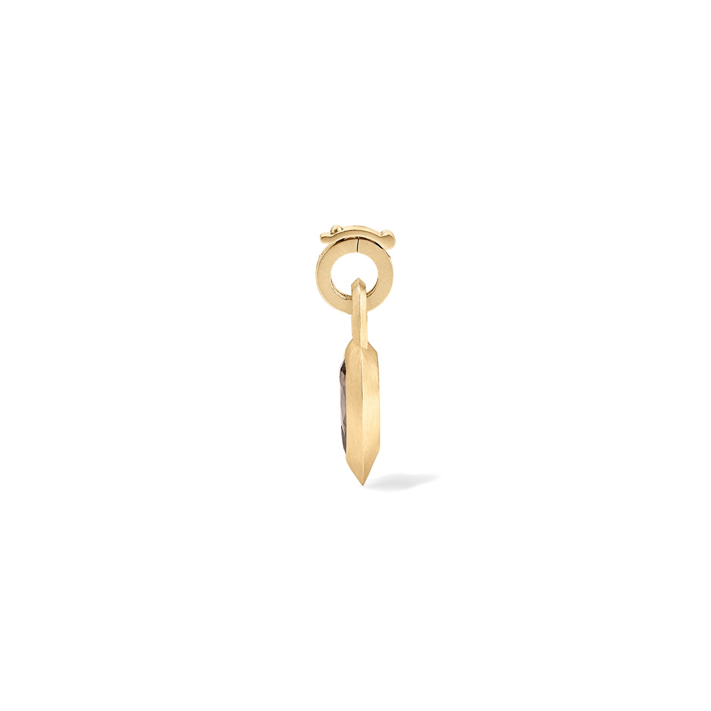 Gray Spinel Spear Club Pendant