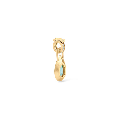 Paraiba Pear Shape Club Pendant