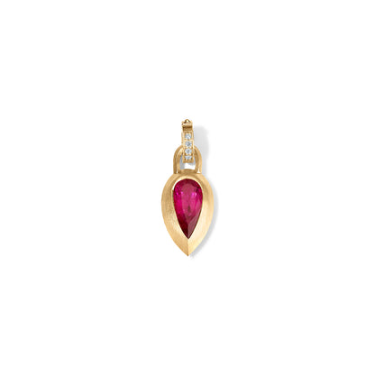 Rubellite Spear Club Pendant